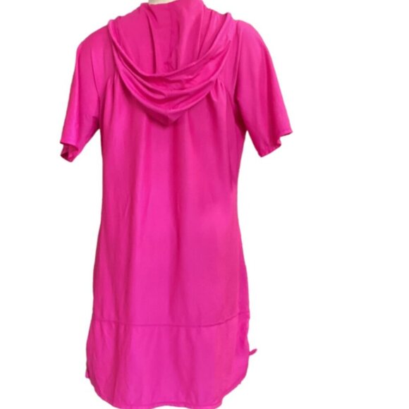 Free Country Athleisure Hoodie Tunic Dress Plus Sz XXL/20 Pink #106K - Picture 4 of 8